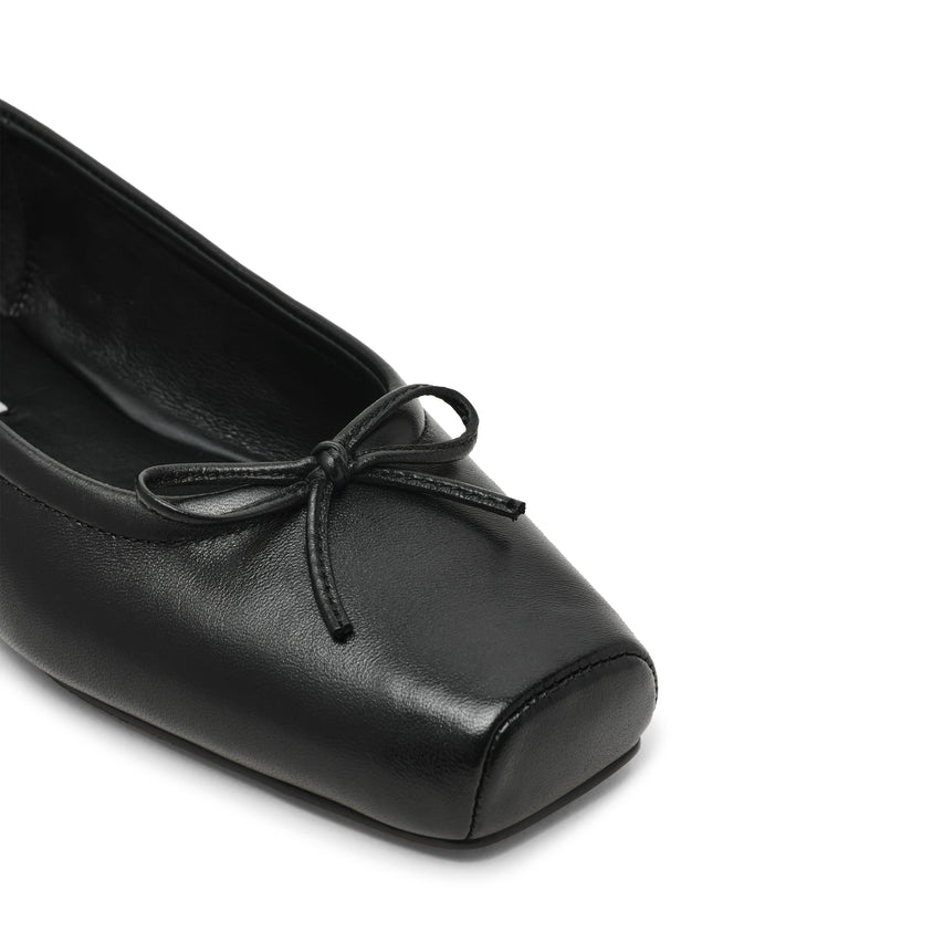 Eleve Flat Shoe BLACK LEATHER - view 6