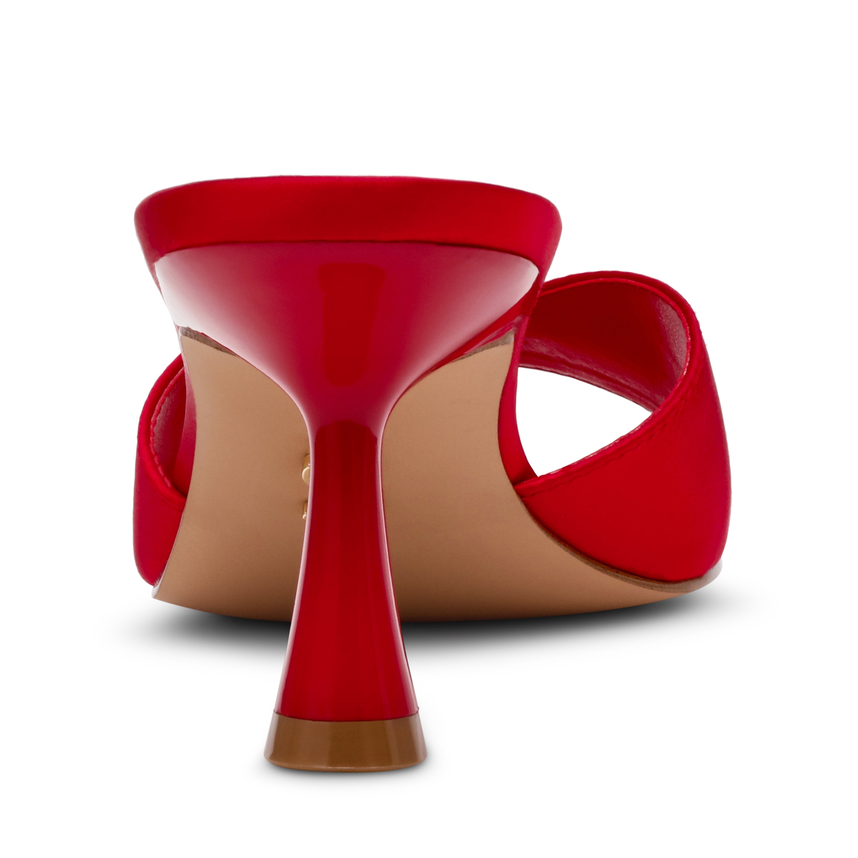 Ivie Mule RED SATIN