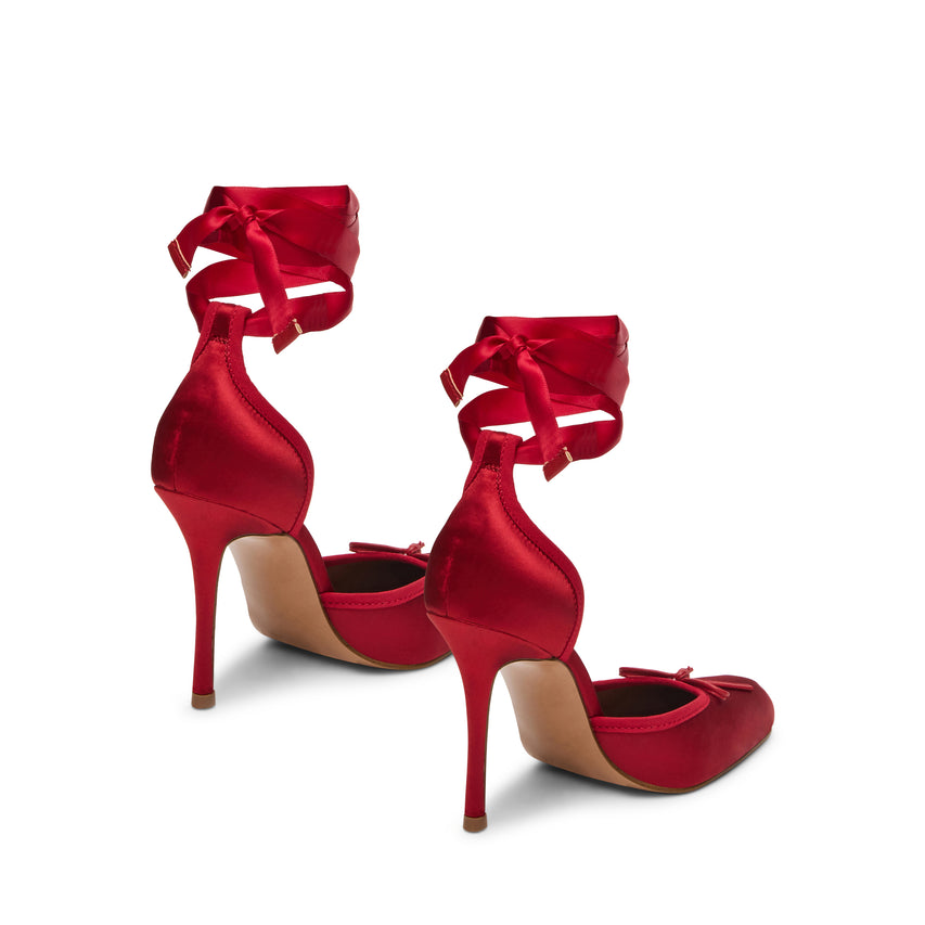 Larina Pump RED SATIN - view 3