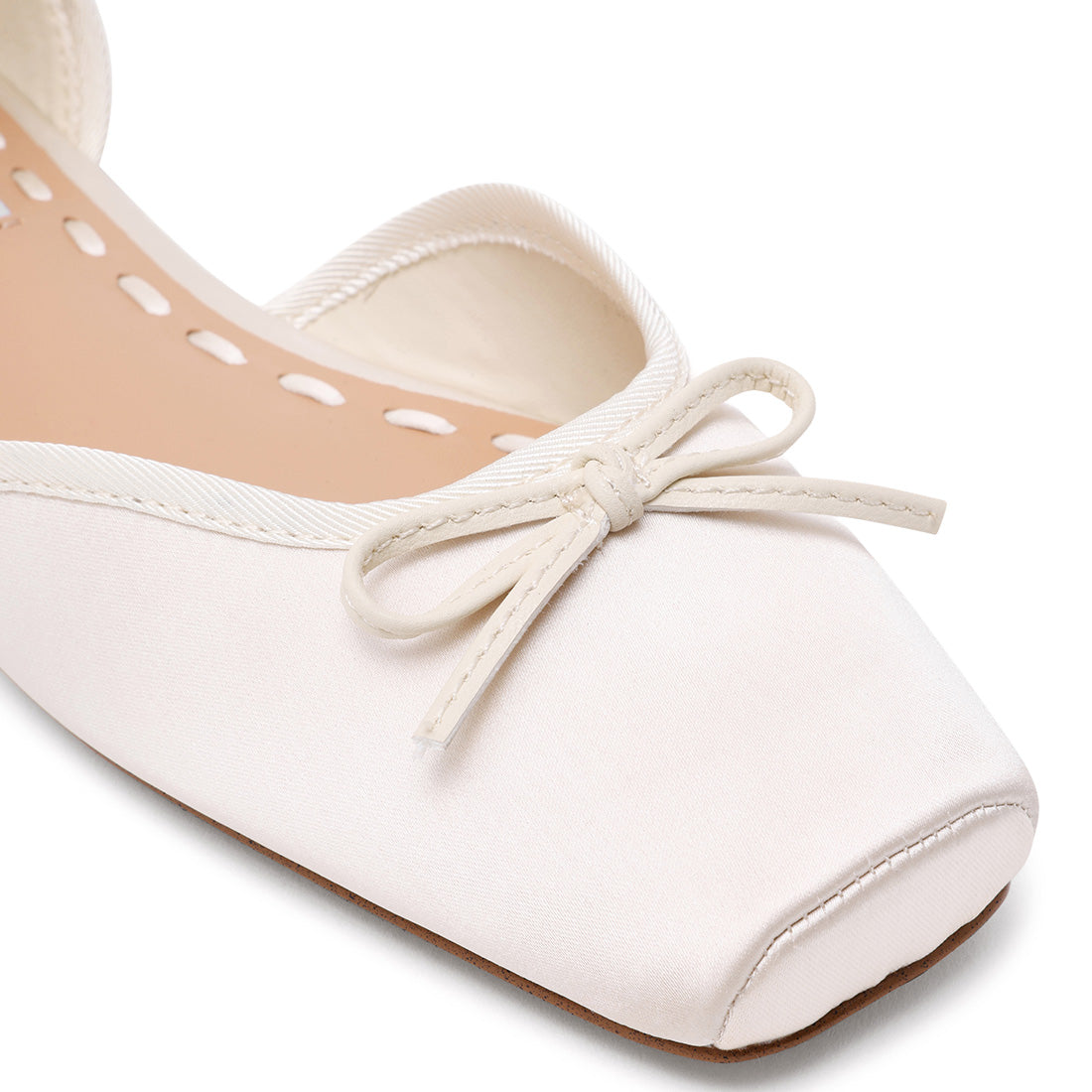 Leonora Flat Shoe IVORY SATIN - view 5