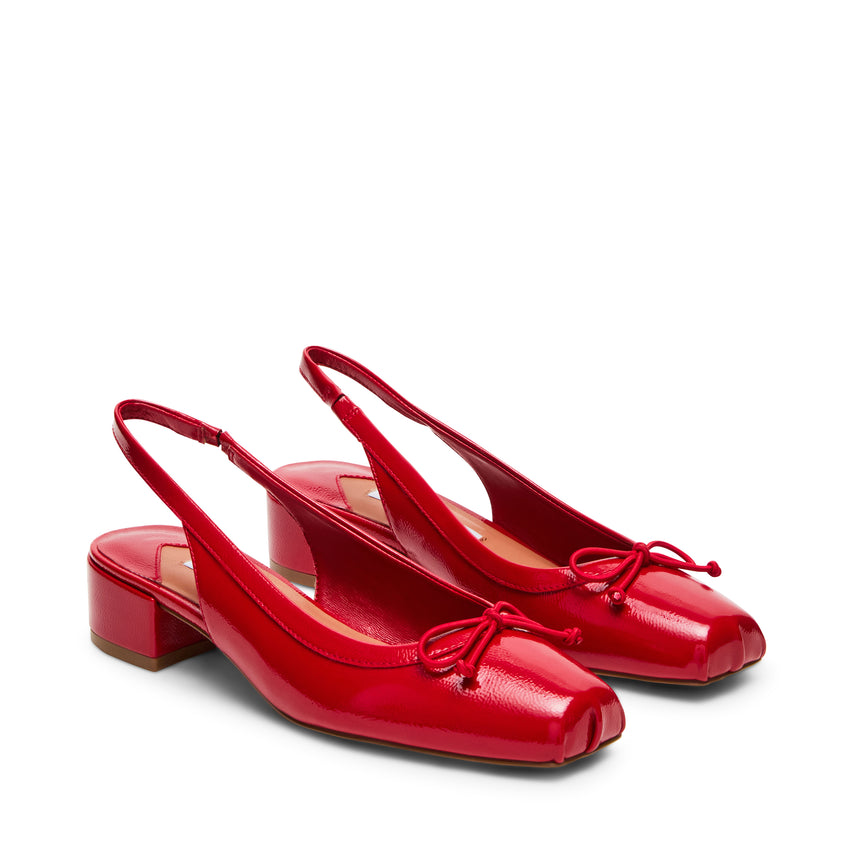 Loved Flat Shoe RED CRINKLE PAT - view 2