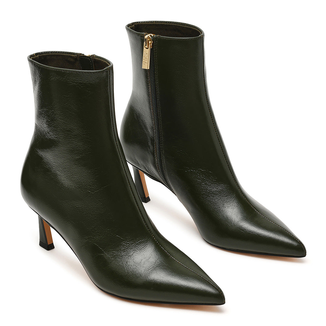 Lulah Bootie GRN CRINKLE PAT - view 2