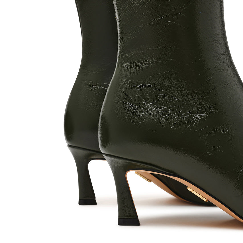 Lulah Bootie GRN CRINKLE PAT - view 5