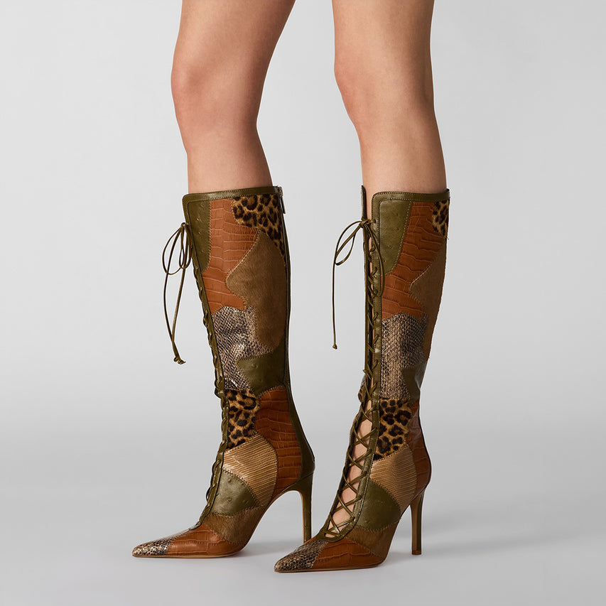 Marelyn Boot OLIVE MULTI - view 6