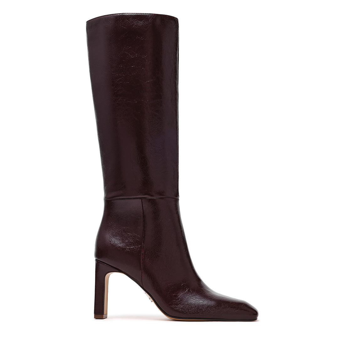 Max In Boot WINE CRINKLE PATENT