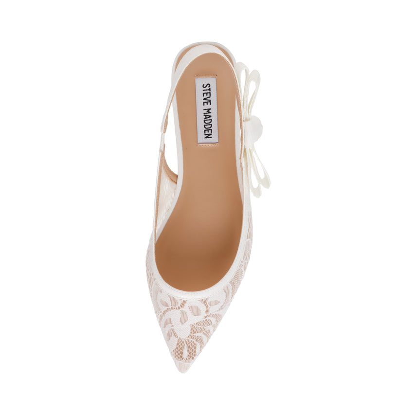 Olyvia-L Flat Shoe WHITE LACE