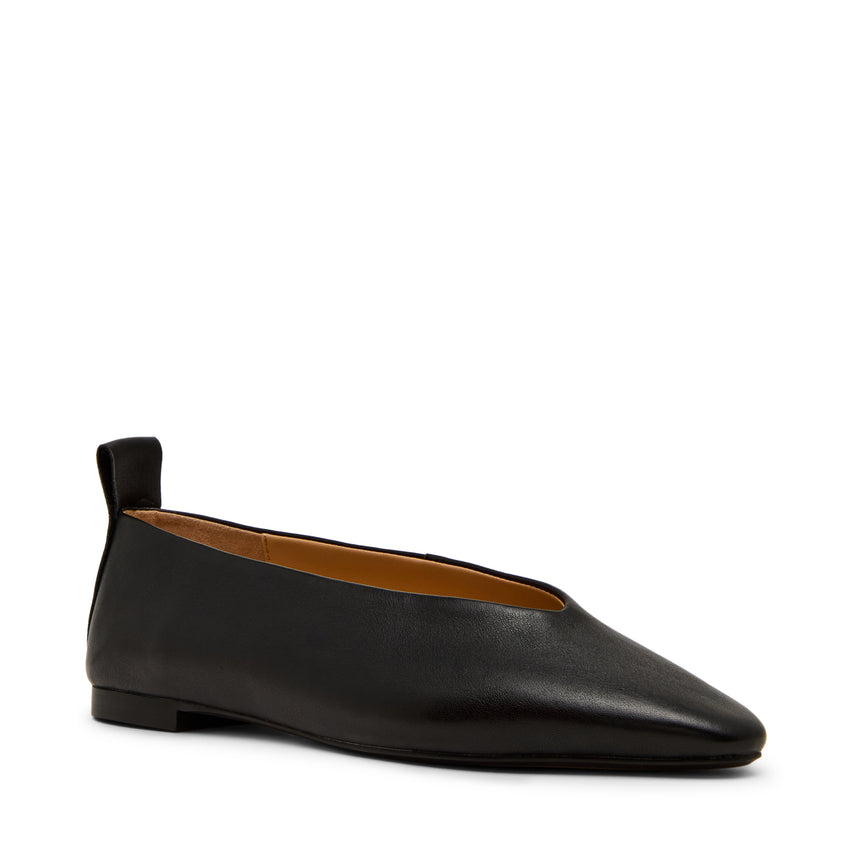 Swanky Flat Shoe BLACK LEATHER - view 2