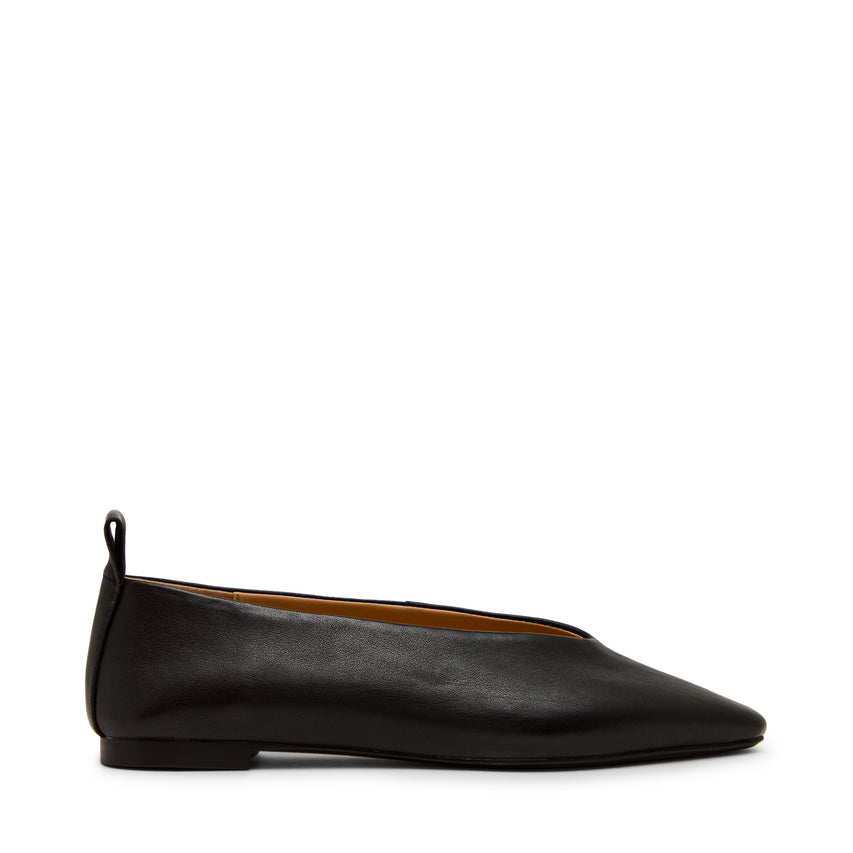 Swanky Flat Shoe BLACK LEATHER