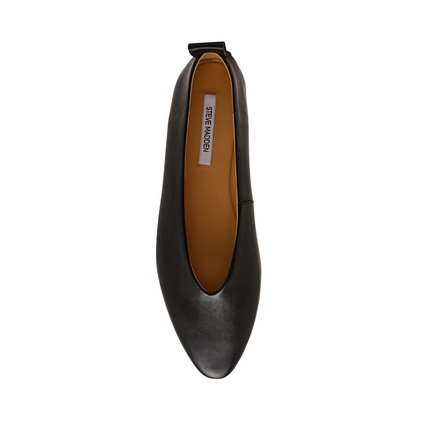 Swanky Flat Shoe BLACK LEATHER - view 6