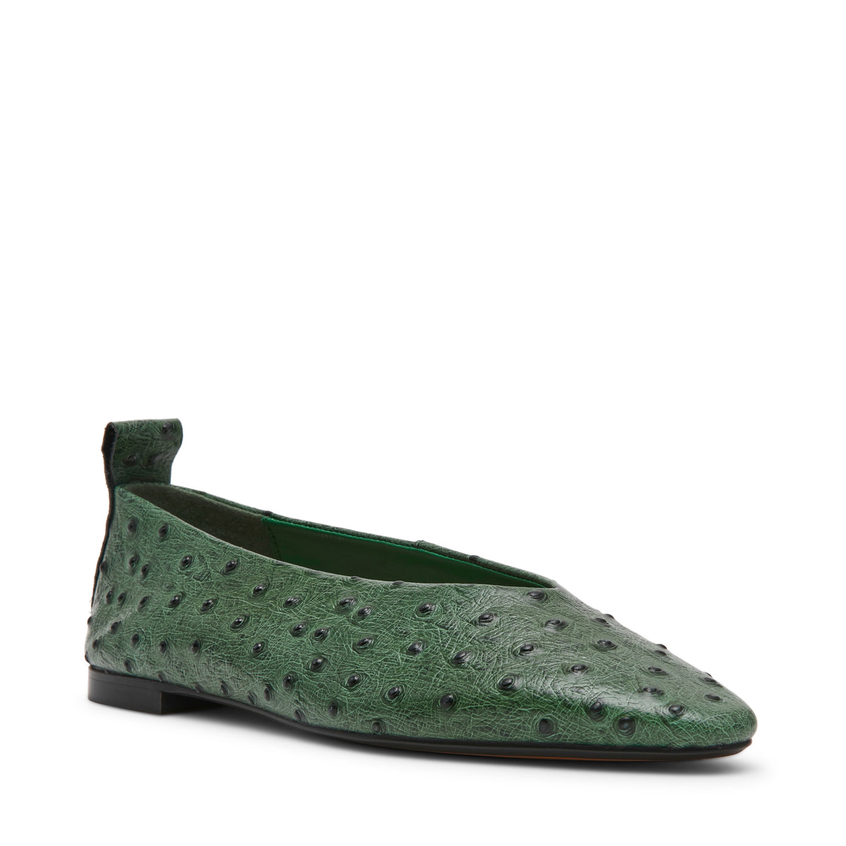 Swanky-OST Flat Shoe GREEN LEATHER - view 2