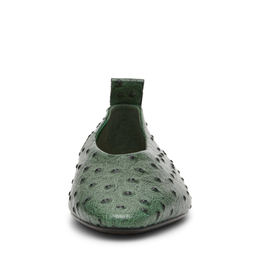 Swanky-OST Flat Shoe GREEN LEATHER - view 3