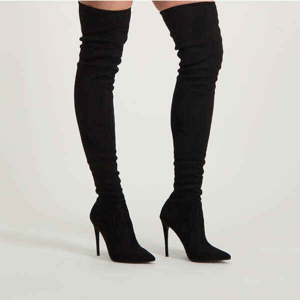 Steve madden dominique black boots online