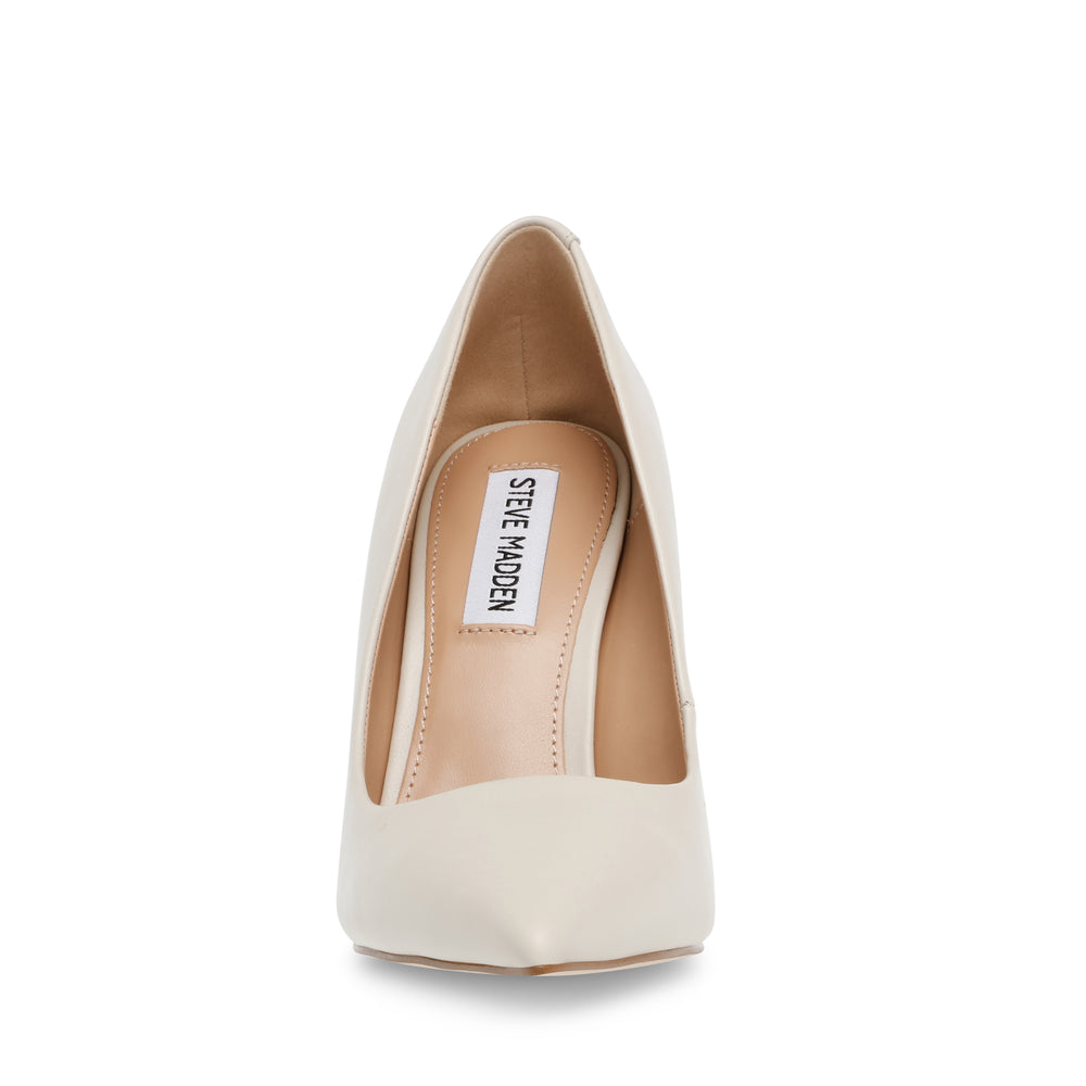 Steve Madden Vala Heel BONE LEATHER Pumps All Products