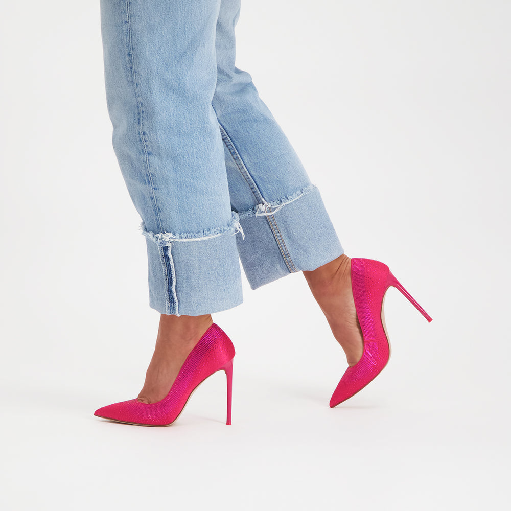 Steve Madden Valorous Pump MAGENTA SATIN Pumps All Products