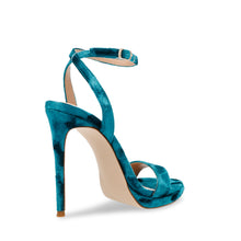 Steve Madden Wordly Sandal TEAL VELVET Sandals All Products