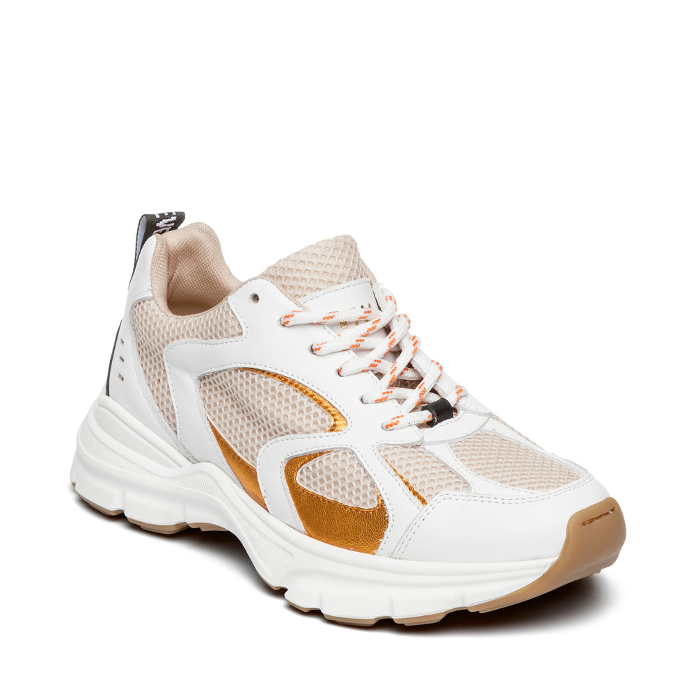 Steve Madden Plaja Sneaker WHITE/ORANGE Sneakers All Products