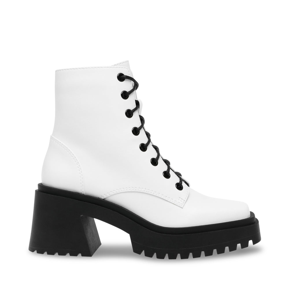 Steve Madden Freeport Bootie WHITE LEATHER Ankle boots All Products