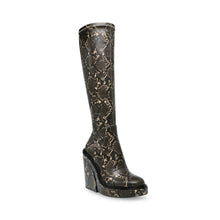 Steve Madden Aligned Boot GREY SNAKE Boots All Products