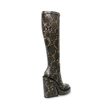 Steve Madden Aligned Boot GREY SNAKE Boots All Products