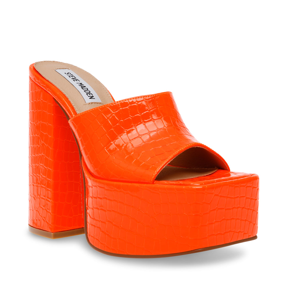 Steve Madden Trixie Sandal ORANGE CROCO Sandals All Products