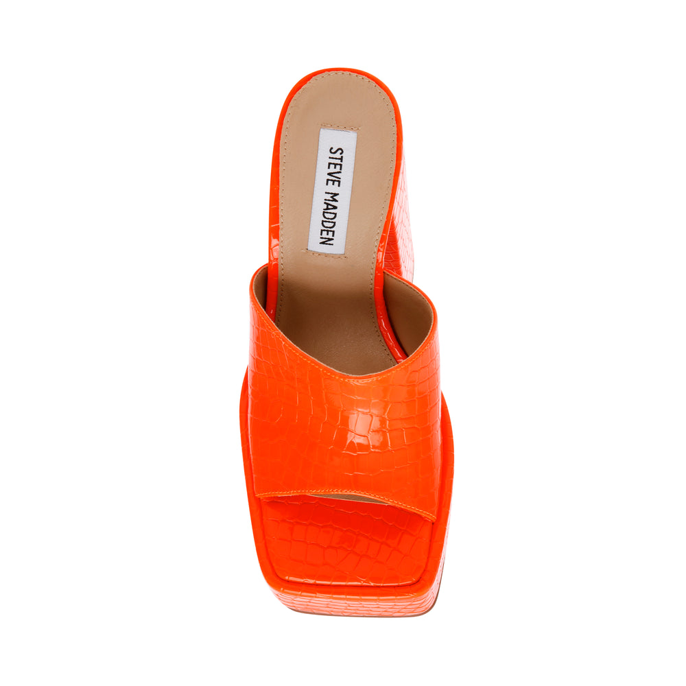 Steve Madden Trixie Sandal ORANGE CROCO Sandals All Products