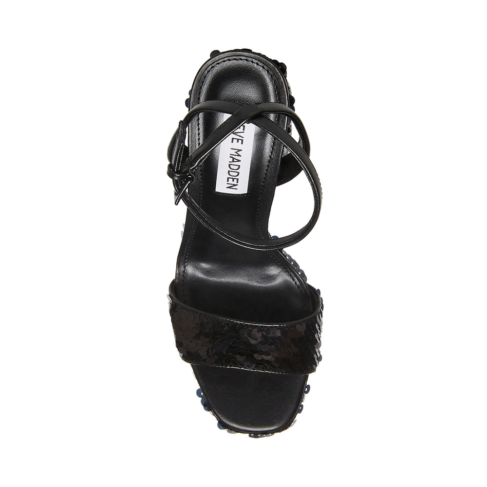 Steve Madden Lessa-S Sandal BLACK Sandals All Products