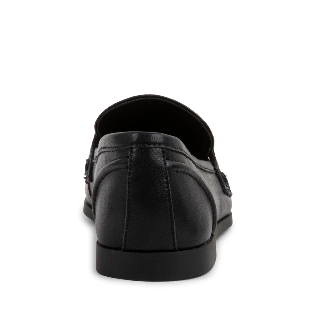 Steve Madden Carrine Loafer BLACK LEATHER Flat shoes All Products