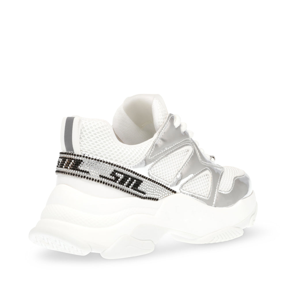 Steve Madden Medallist2 Sneaker SILVER/WHITE Sneakers All Products