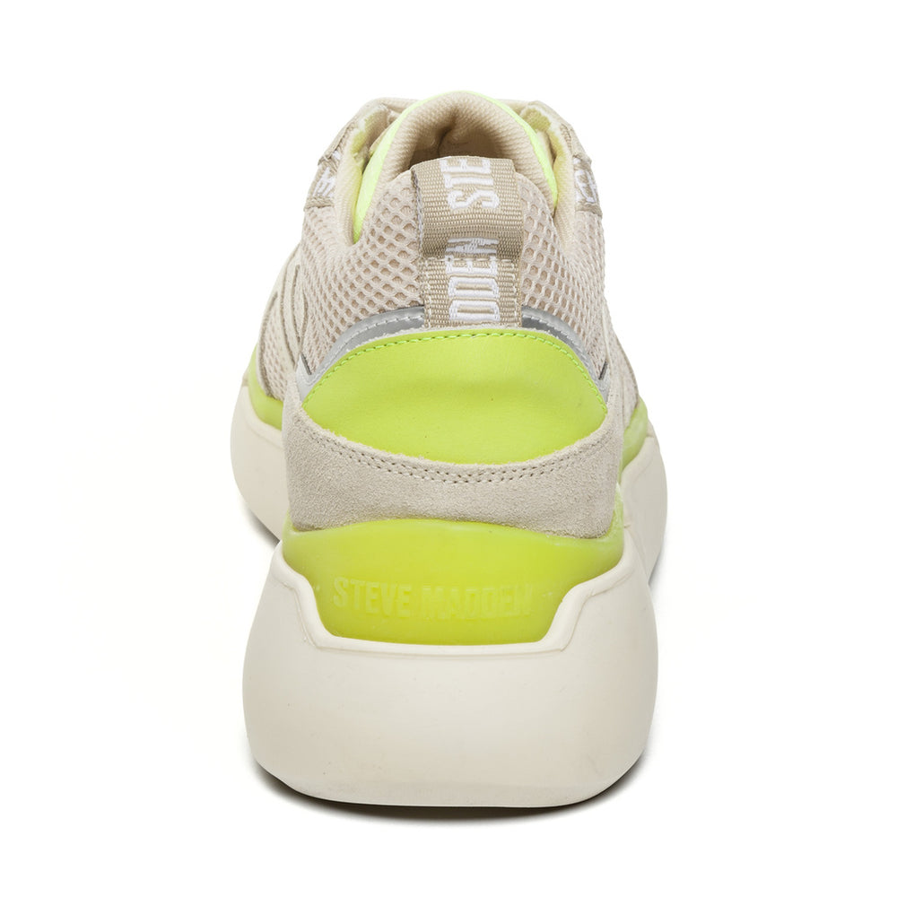 Steve Madden Mashup Sneaker BONE/YELLOW Sneakers All Products