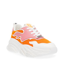Steve Madden Primer Sneaker WHT/ORG Sneakers All Products