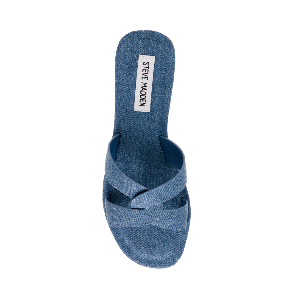 Steve Madden Precisely Sandal BLUE DENIM Sandals All Products