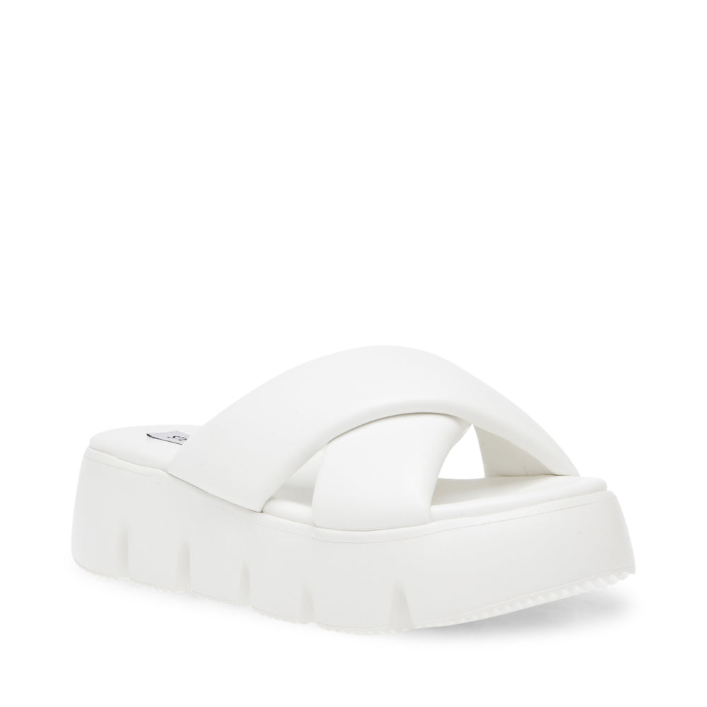 Steve Madden Broadcast Sandal WHITE Sandals All Products