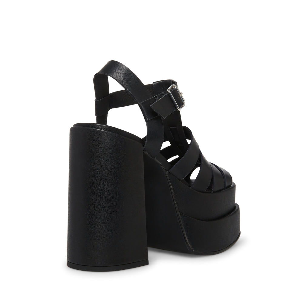 Steve Madden Carlita Sandal BLACK LEATHER Sandals All Products