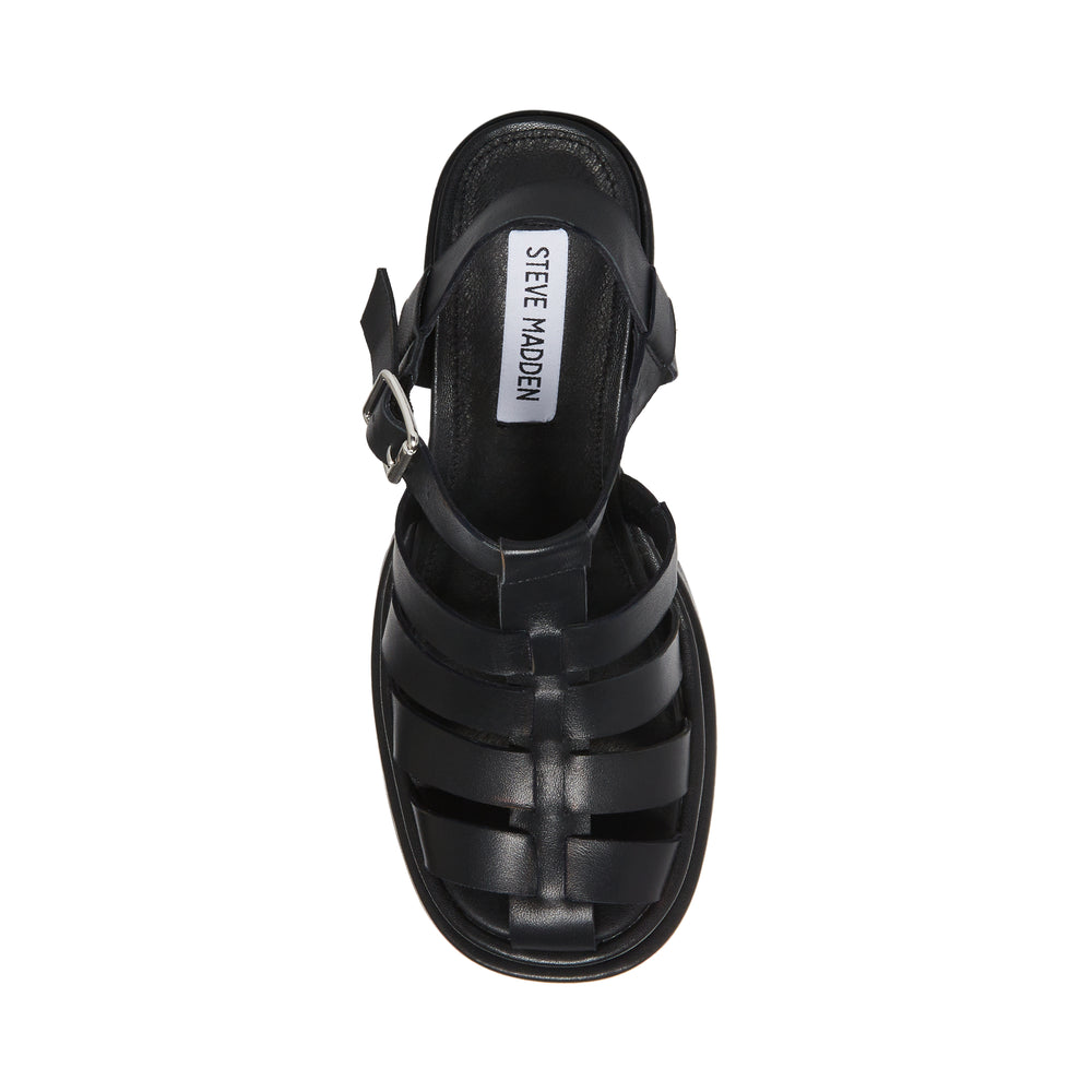 Steve Madden Carlita Sandal BLACK LEATHER Sandals All Products