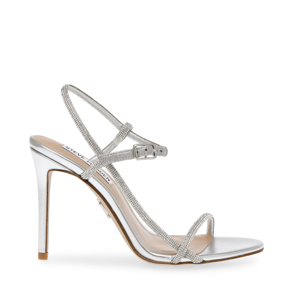 Steve Madden Melania Sandal SILVER Sandals All Products