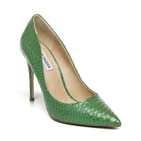 Steve Madden Daisie-SN Pump GREEN SNAKE Pumps All Products