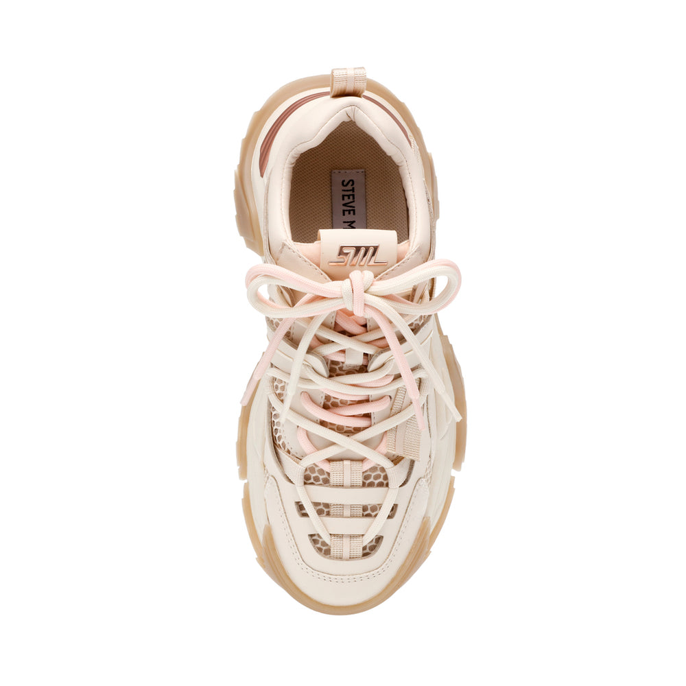 Steve Madden Kingdom Sneaker CREAM ROSE GLD Sneakers 90's Nostalgia