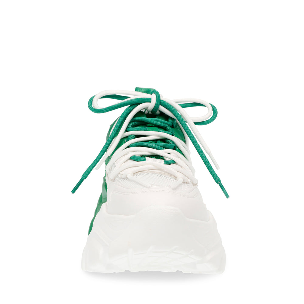 Steve Madden Rhythmic Sneaker WHITE/GREEN Sneakers All Products