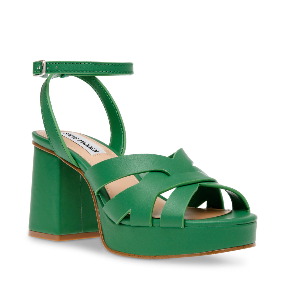 Steve Madden Fortezza Sandal GRN ACTION LEATHER Sandals All Products