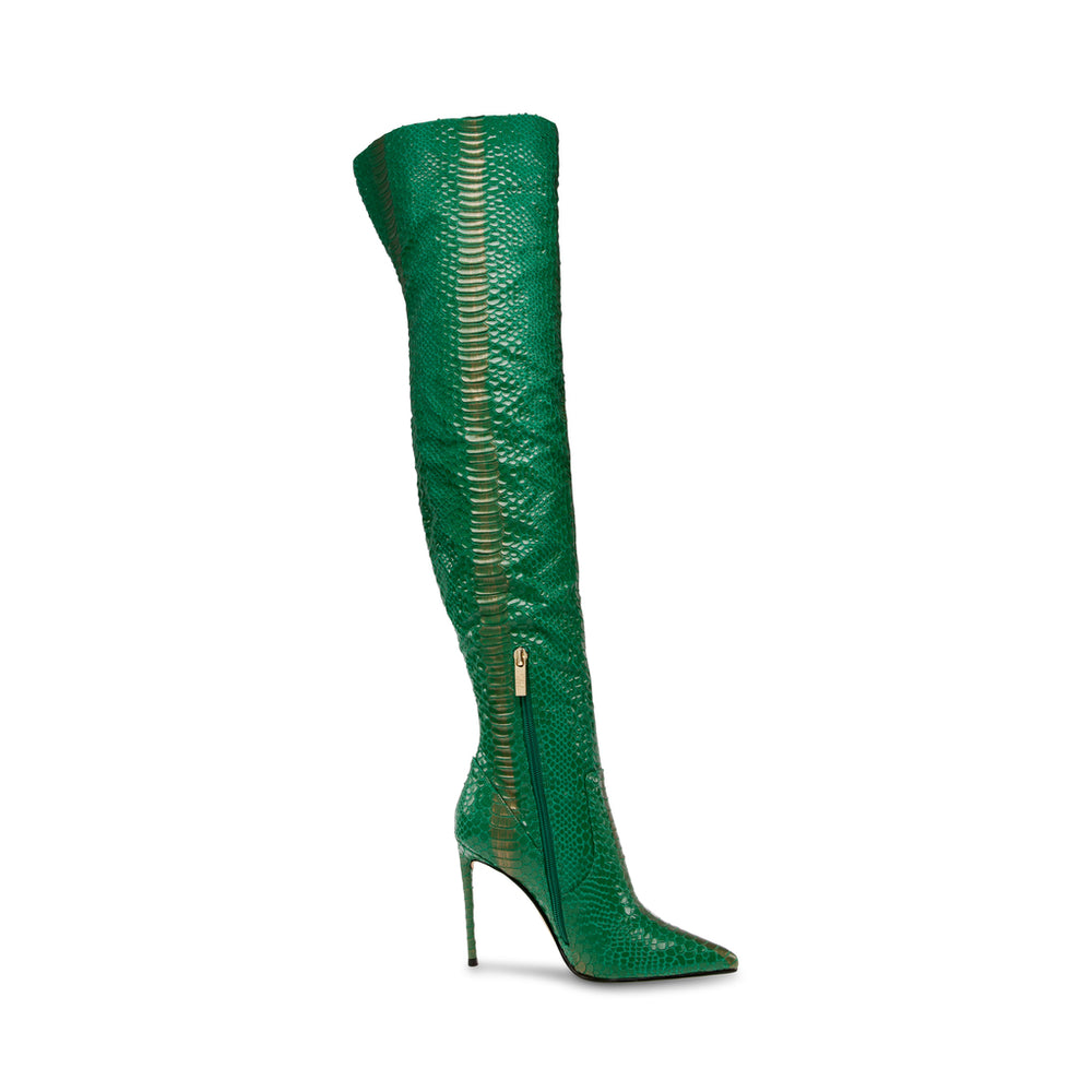 Steve Madden Vava-SN Boot GREEN SNAKE Boots All Products