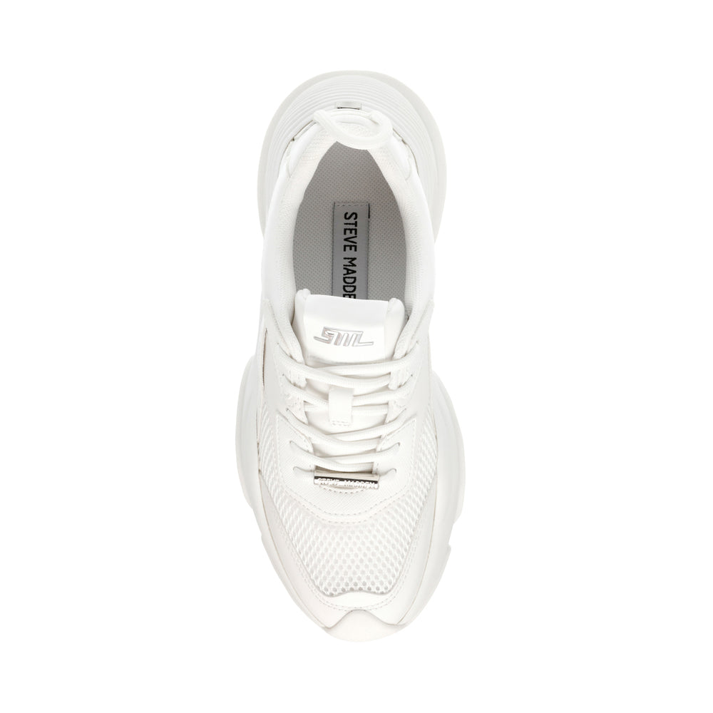 Steve Madden Belissimo Sneaker WHITE/WHITE Sneakers 90's Nostalgia