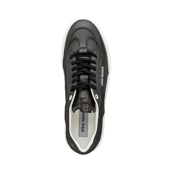Steve Madden Men Orlando Sneaker BLACK LEATHER Sneakers All Products