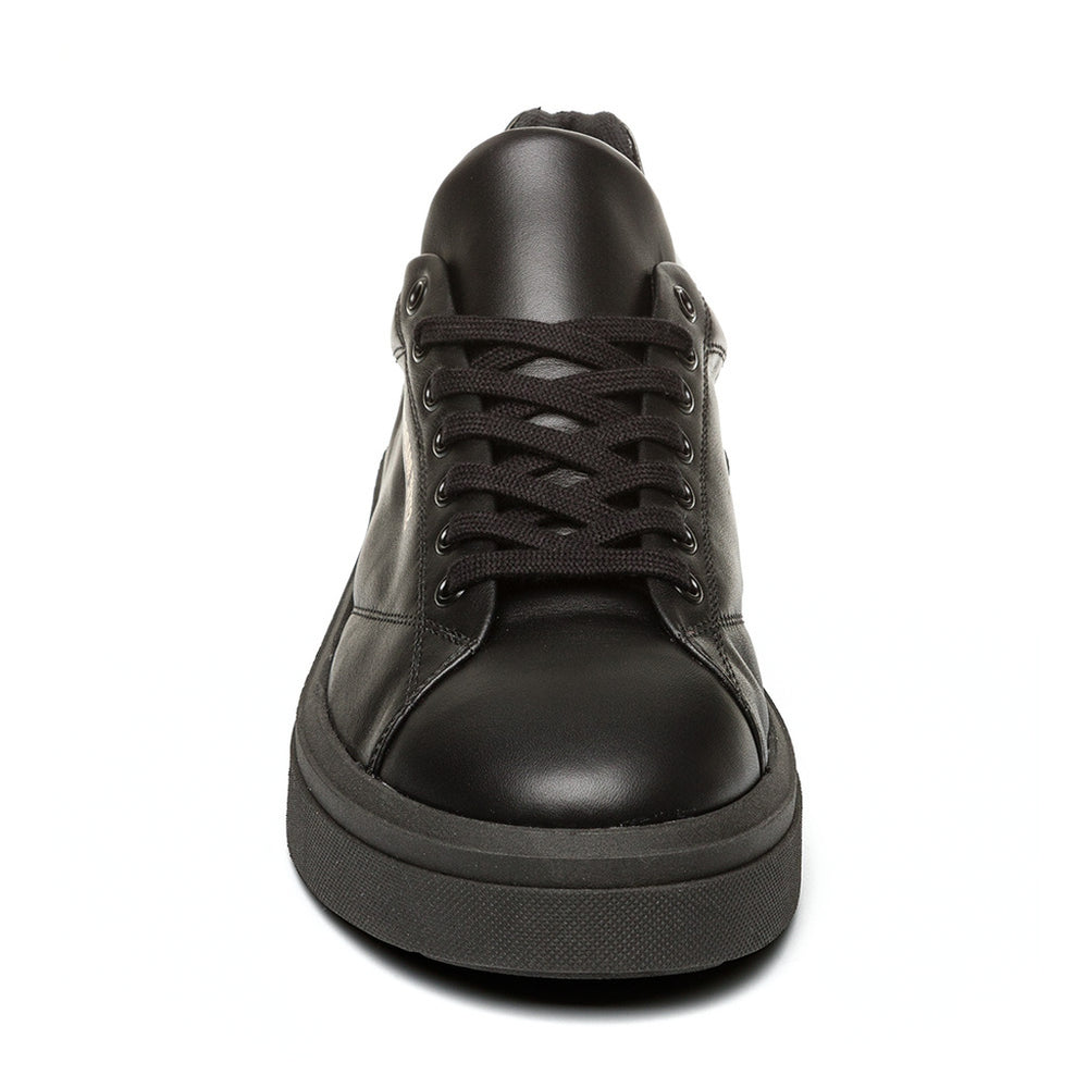 Steve Madden Men Fynner Sneaker BLACK LEATHER Sneakers All Products