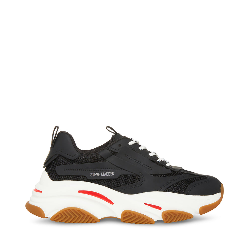 Steve Madden Men Possess Sneaker BLK/RED Sneakers 90's Nostalgia