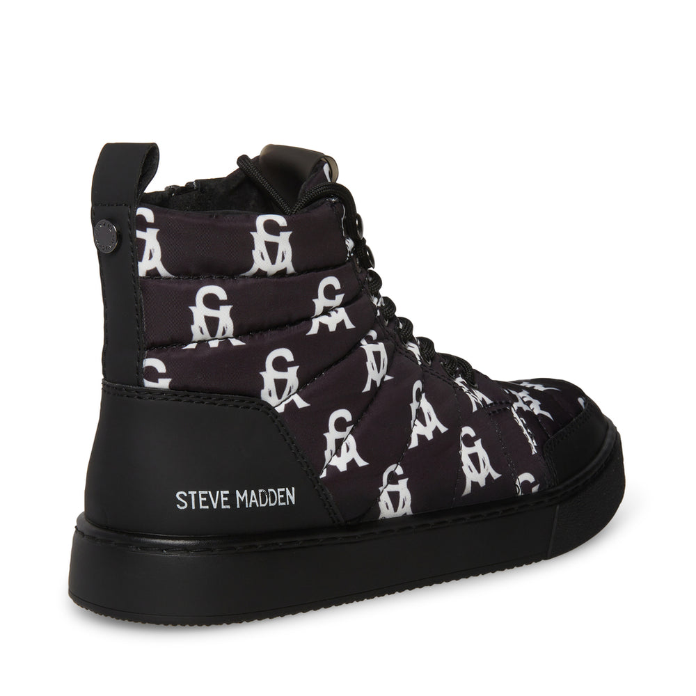Steve Madden Men Praise Sneaker BLACK/WHTE Sneakers All Products