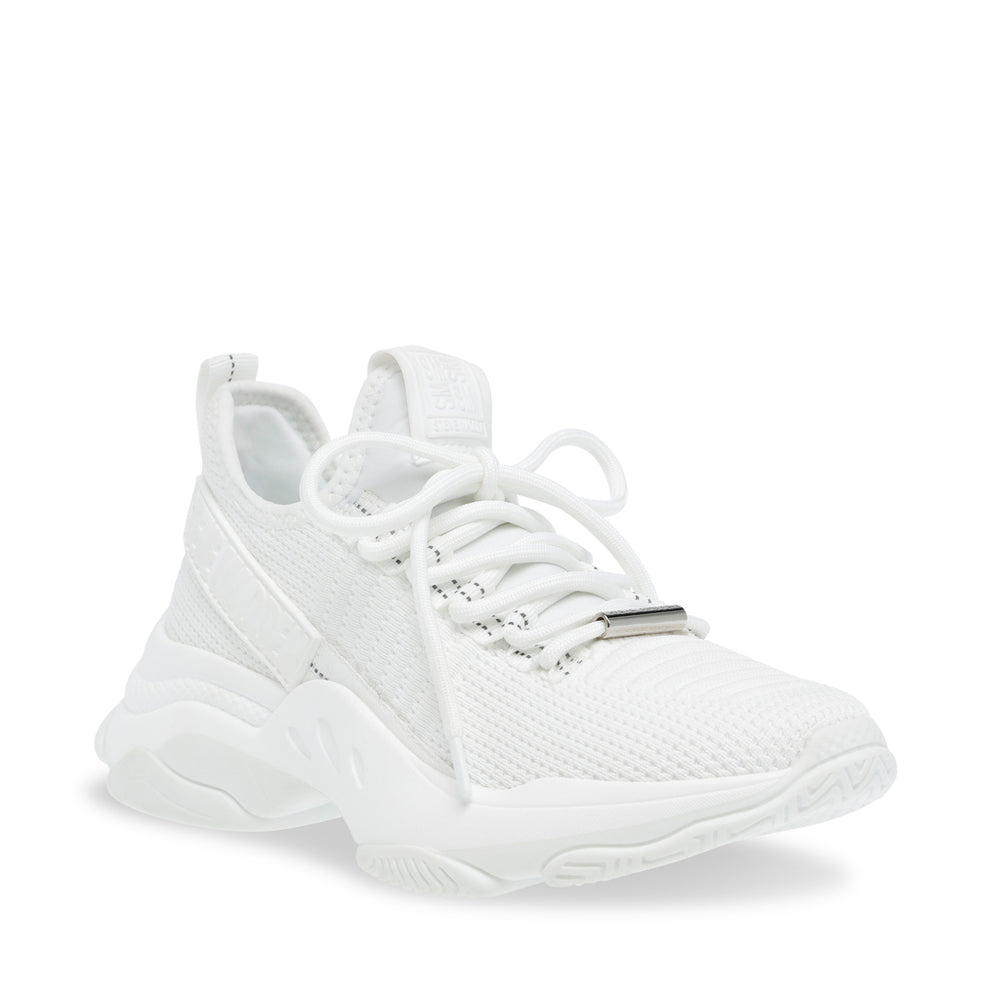 Steve Madden Mac-E Sneaker WHITE/WHITE Sneakers All Products