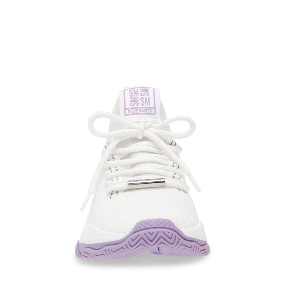 Steve Madden Mac-E Sneaker WHITE/LAVENDER Sneakers All Products