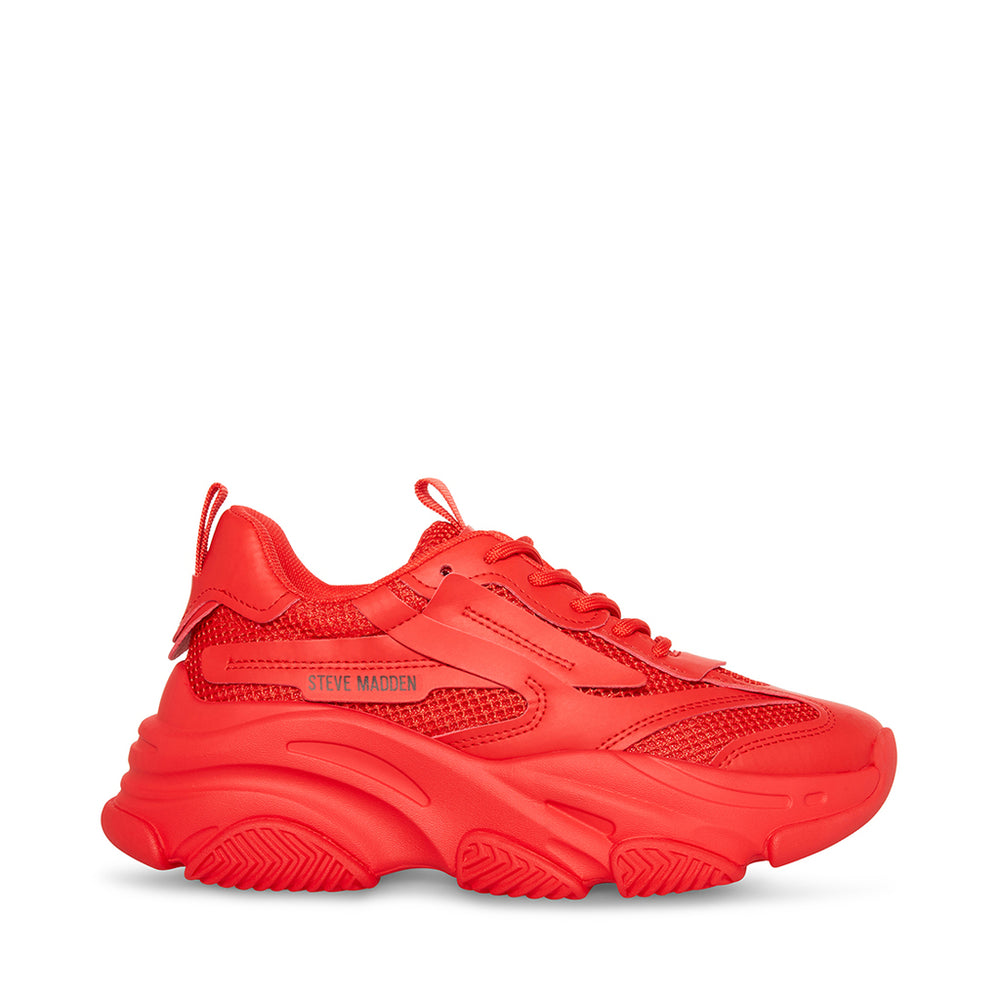 Steve Madden Possession-E Sneaker RED Sneakers All Products