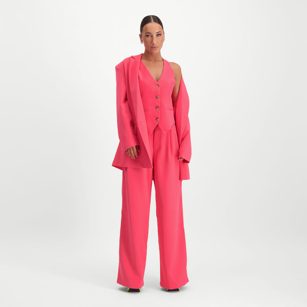 Steve Madden Apparel Isabella Blazer PINK GLO Jackets All Products