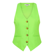 Steve Madden Apparel Isabella Vest NEON GREEN Tops All Products